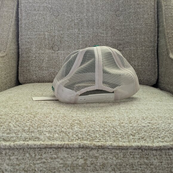 Anthropologie Green and Cream Trucker Hat - Picture 3 of 4